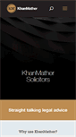 Mobile Screenshot of khanmather.co.uk