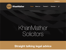 Tablet Screenshot of khanmather.co.uk